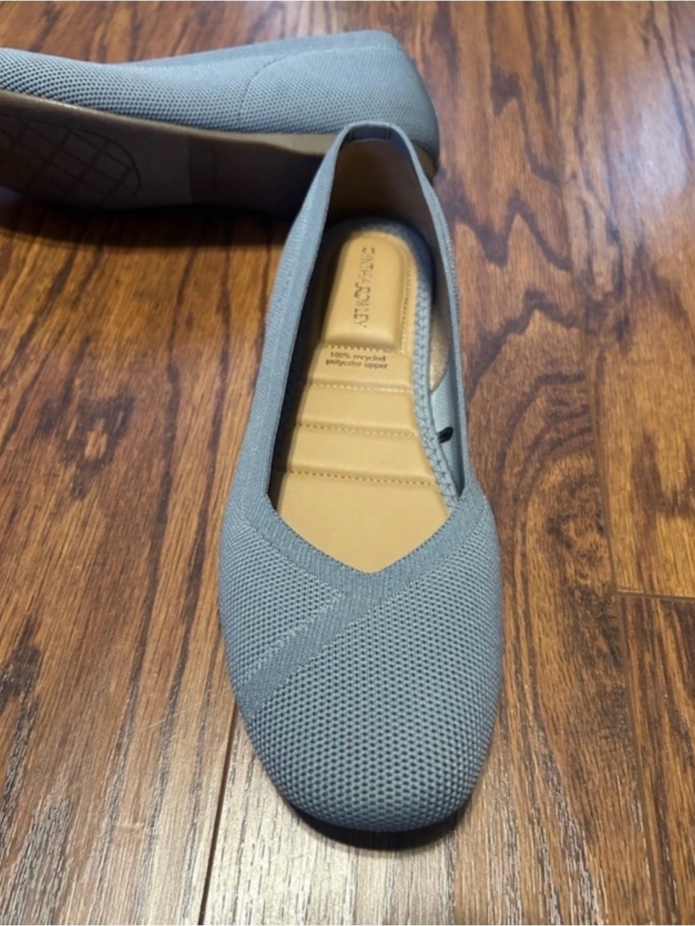 NWT Cynthia Rowley Haisley Gray Knit Ballet Flats Size 8.5